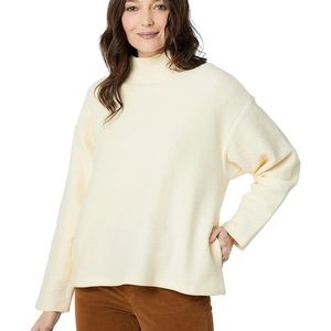 MADEWELL funnel neck textured drop shoulder sweater